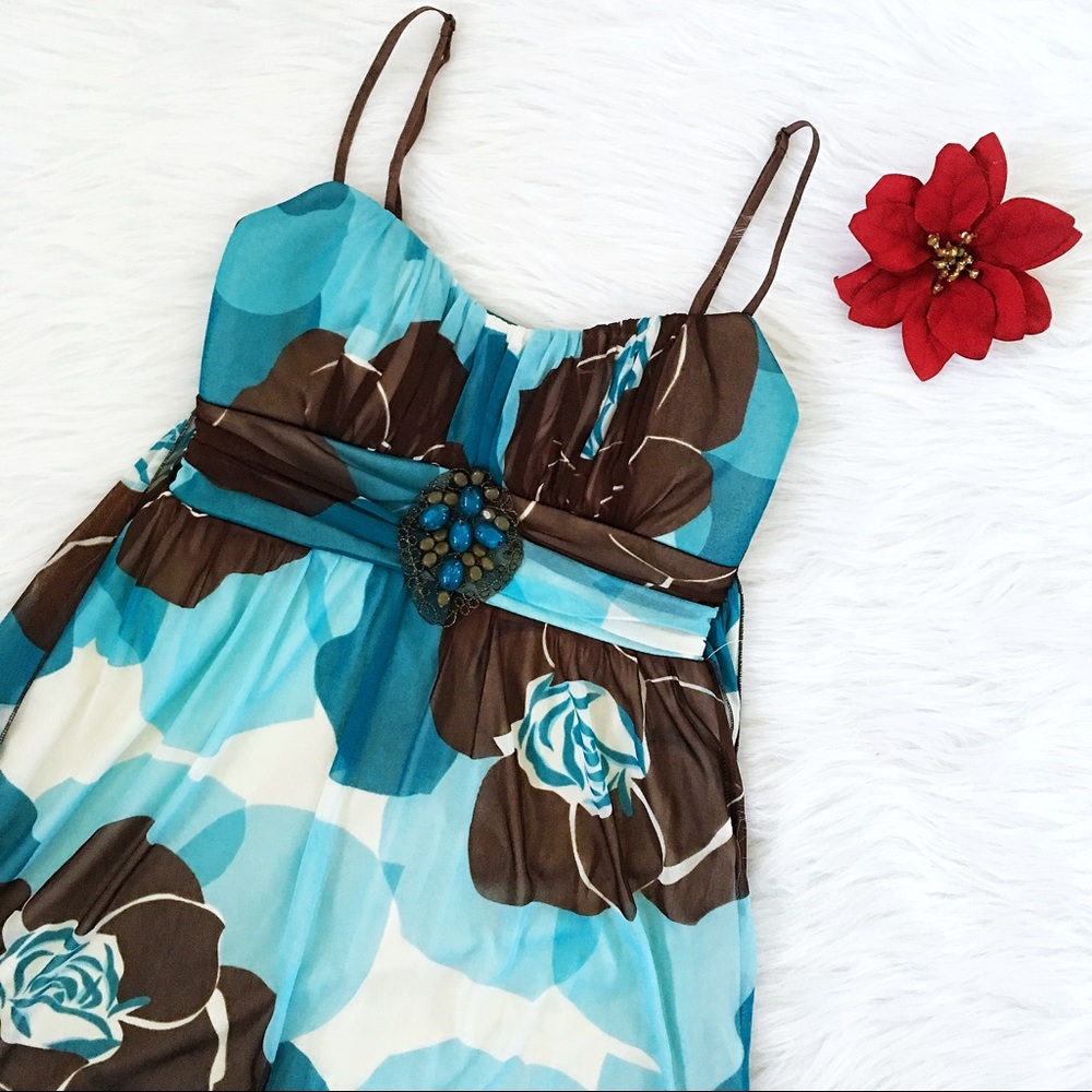 ruby rox formal floral dress - Picture 1 of 5